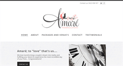 Desktop Screenshot of amareweddingsandevents.com