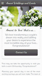 Mobile Screenshot of amareweddingsandevents.com